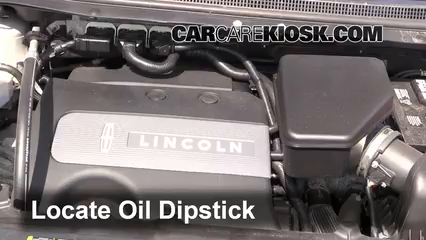 2011 Lincoln MKX 3.7L V6 Aceite Controlar nivel de aceite